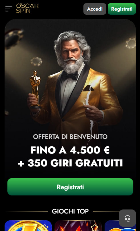 Oscarspin Casino mobile