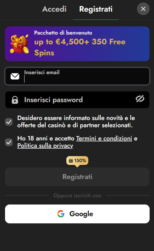 Oscarspin Casino mobile